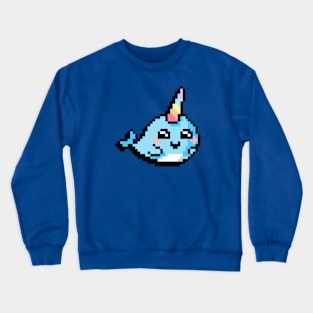 Rainbow Horned Narwhal Crewneck Sweatshirt